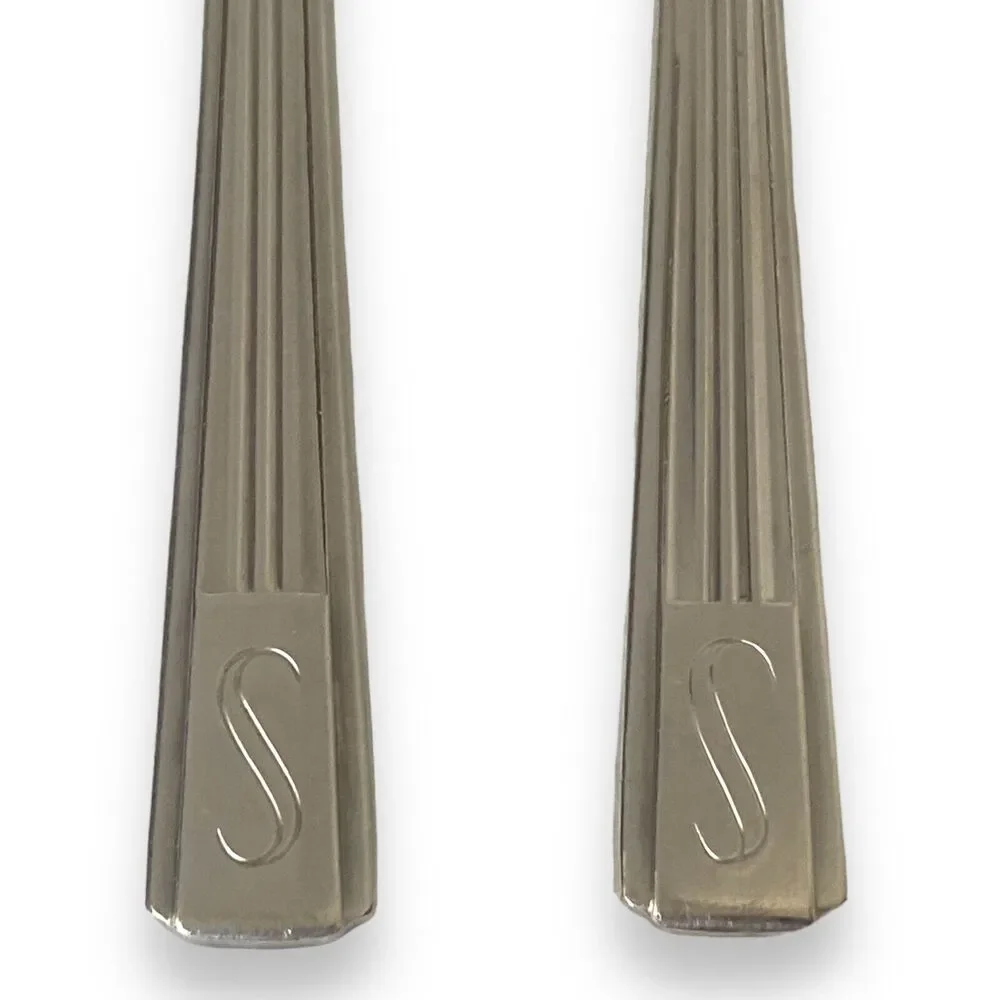 Set Of 2 Silver Plate Demitasse Spoons Hotel Statler REED BARTON / IS Vintage